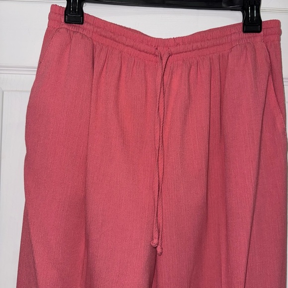 Alfred Dunner Pink Elastic Waistband Lightweight Pants - Picture 2 of 5